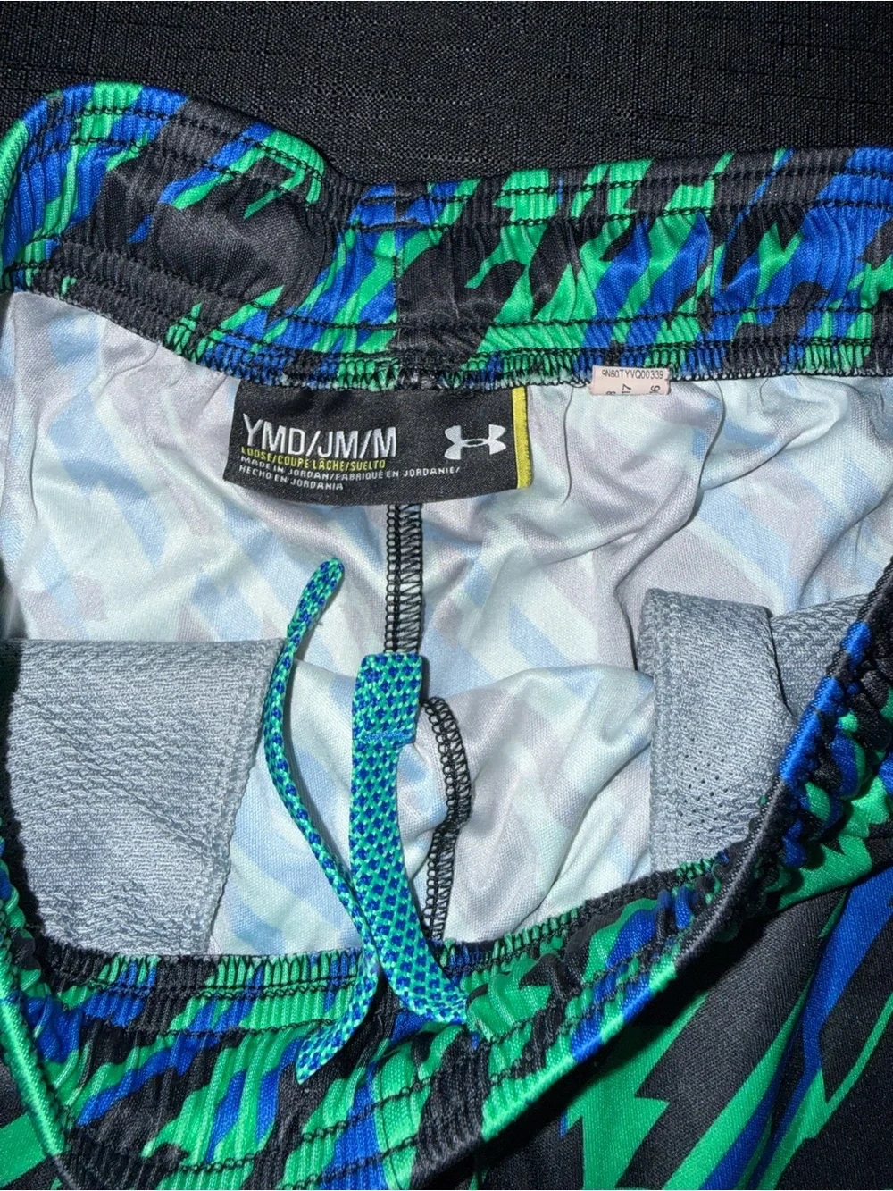 Under Armour Green, Blue & Black Boys' Athletic Shorts